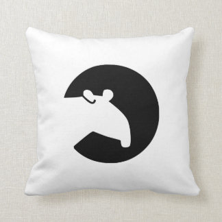Tapir moon throw pillow
