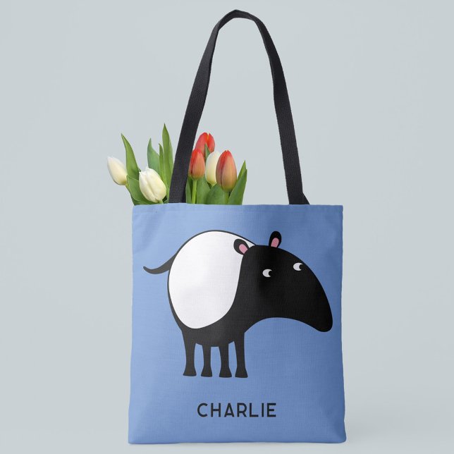 Tapir Personalized Name Tote Bag (Creator Uploaded)