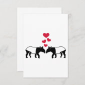 Tapir red hearts love (Front/Back)