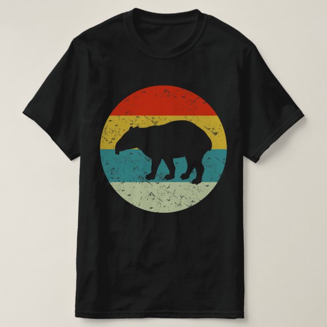 TAPIR retro vintage  silhouette 70s T-Shirt (Design Front)