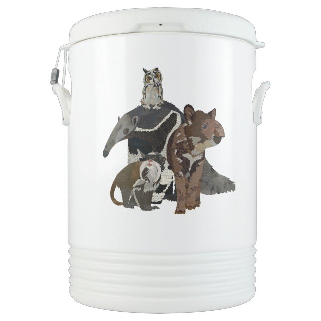 TAPIR, TAMANDUA, TAMARIN & OWL BEVERAGE COOLER (Back)