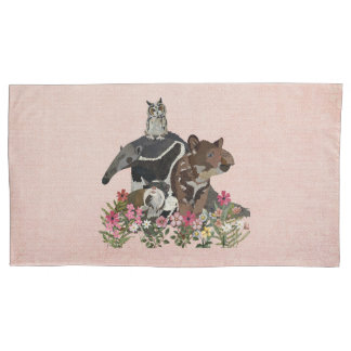 TAPIR, TAMANDUA, TAMARIN & OWL PILLOW CASE
