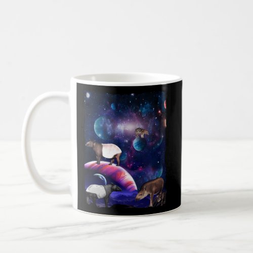 Tapir Universe Galaxy Stars Moon Space Wild Tapirs Coffee Mug