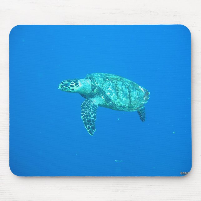 tapis de souris' tortue de mers' mouse pad (Front)