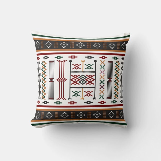 TAPIS MZAB AMAZIGH GHARDAIA ALGERIA THROW PILLOW (Front)