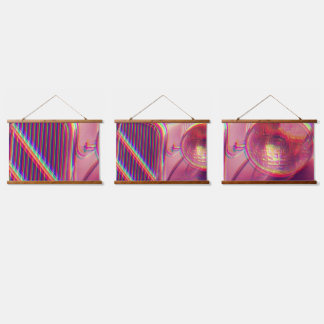 Tapisserie murale cadre en bois - Psychedelic Hanging Tapestry