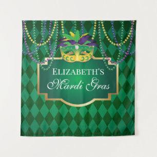 Tapiz Carnival Mardi Gras Backdrop banner party