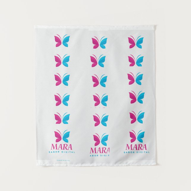 “Tapiz MARA Digital Glow” Tapestry (Front)