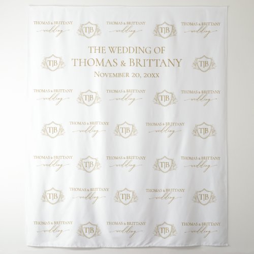 Tapiz Step and repeat backdrop wedding elegant mon