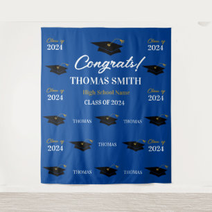 Tapiz Step and repeat Graduation Backdrop banner 