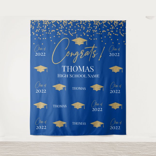 Tapiz Step and repeat Graduation Backdrop banner (Front)