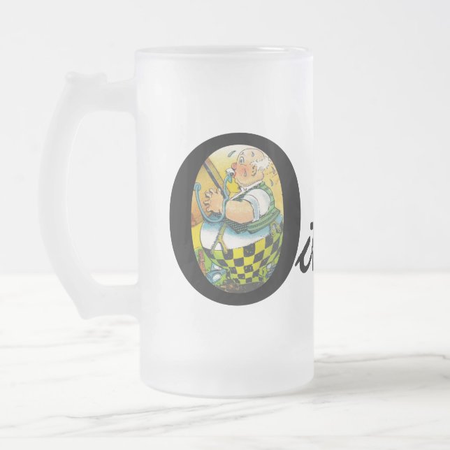 Tapping The Keg Beer Mug! Octoberfest Oktoberfest Frosted Glass Beer Mug (Left)
