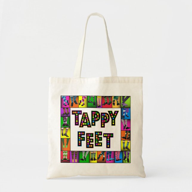 Tappy Feet - Tap Dance Tote Bag (Front)