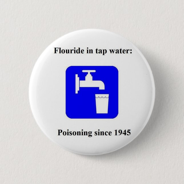 Tapwater 1945 pinback button (Front)