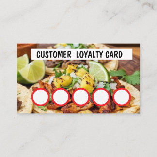 TAQUERIA - CUSTOMER LOYALTY CARD