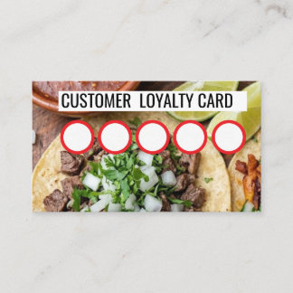 TAQUERIA - CUSTOMER LOYALTY CARD