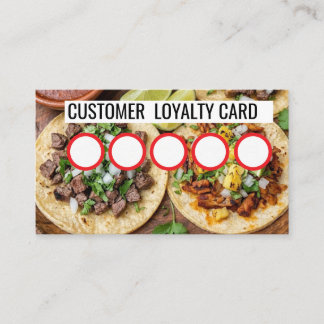 TAQUERIA - CUSTOMER LOYALTY CARD