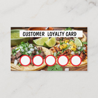 TAQUERIA - CUSTOMER LOYALTY CARD