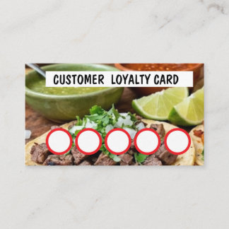 TAQUERIA - CUSTOMER LOYALTY CARD