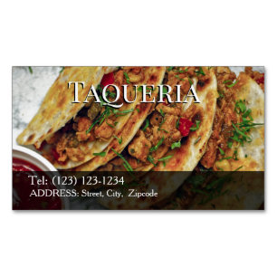 taqueria editable business card