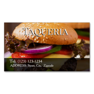 taqueria editable business card