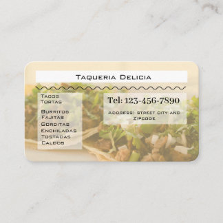 taqueria / restaurant editable card 