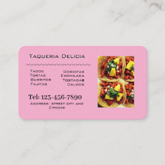taqueria / restaurant editable card 