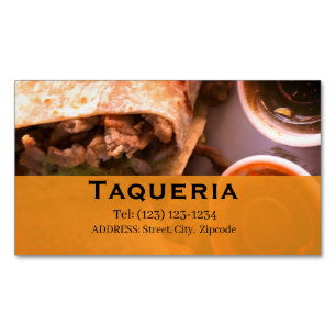 taqueria services editable   business card