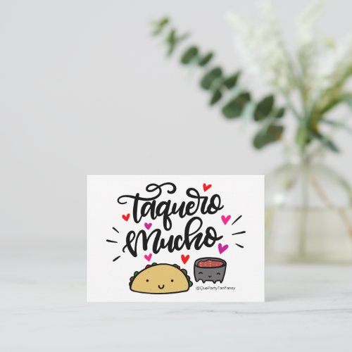 Taquero Mucho Gift Enclosures Enclosure Card