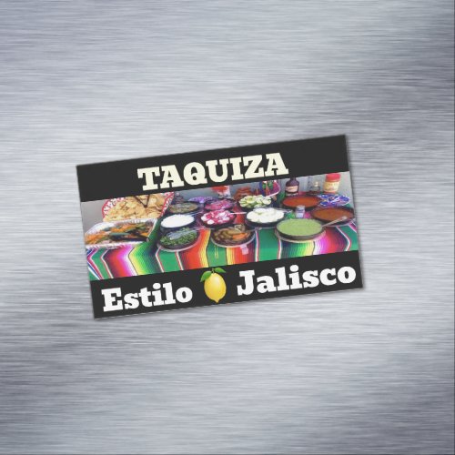 taquiza estilo jalisco business card magnet