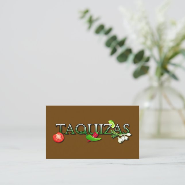 Taquizas Business Card (Standing Front)