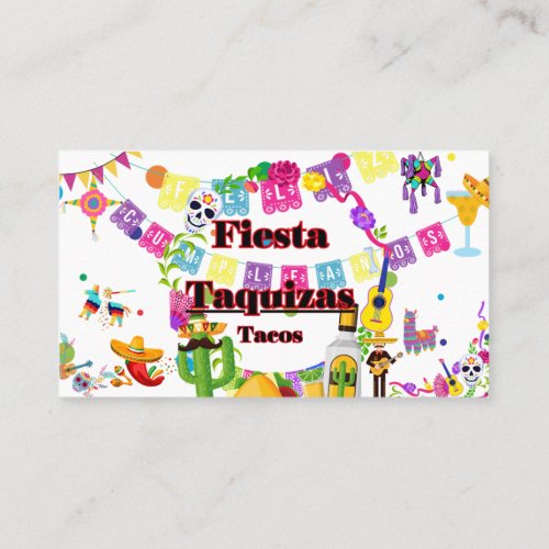 Taquizas Business Cards Tacos Business Cards