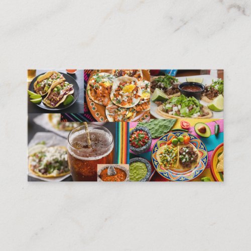 Taquizas Business Cards Tacos Business Cards