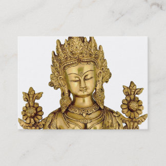 Tara Buddha Buddhist Goddess Yoga Tibet Art Peace Business Card