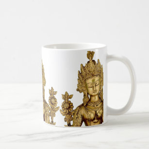 Tara Buddha Buddhist Goddess Yoga Tibet Art Peace Coffee Mug