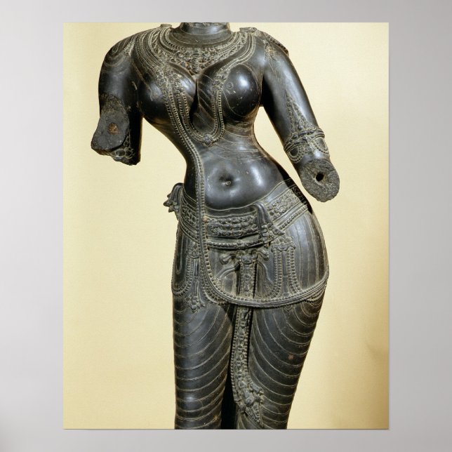 Tara, Nalanda, Bihar, Pala dynasty (stone) Poster (Front)