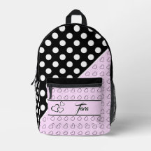 'Tara' Name Template - Black, Pink And White
