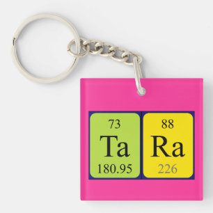 Tara periodic table name keyring