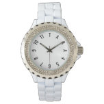 Tara Watch Rhinestone White Enamel Tara Watch Rhinestone White Enamel