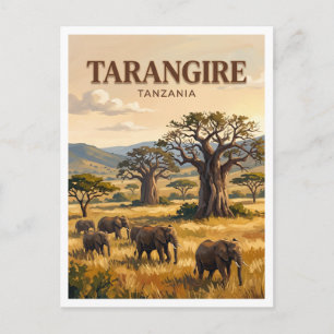 Tarangire National Park Tanzania Postcard