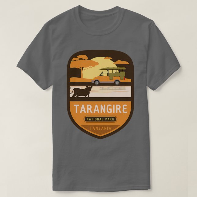 Tarangire National Park Tanzania T-Shirt (Design Front)