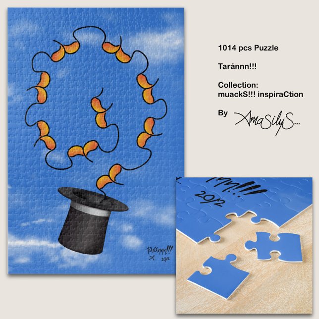 tarannn muackS (Wizard's Hat)-AmaSilyS-1014pcs-Art Jigsaw Puzzle (Enjoy your free time and stimulate your mind by putting together this Taránnn!!!)