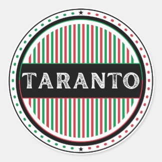 Taranto City Pride Emblem – Italian Identity Classic Round Sticker