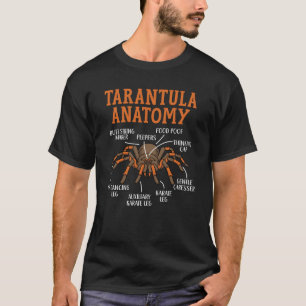 Tarantula Anatomy Arachnid Insect Spider Whisperer T-Shirt
