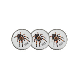 Tarantula cartoon illustration golf ball marker