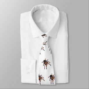 Tarantula cartoon illustration neck tie