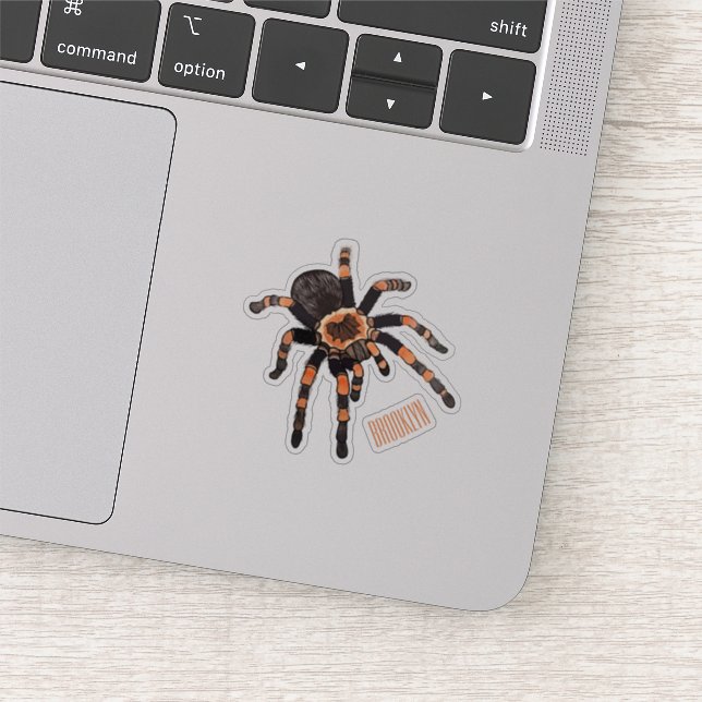 Tarantula cartoon illustration sticker (Detail)