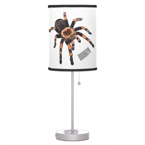 Tarantula cartoon illustration table lamp