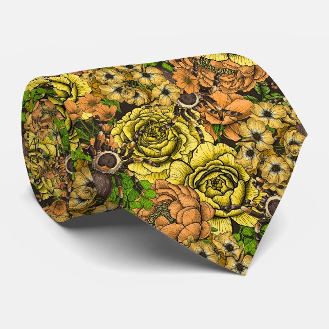 Tarantula garden 1 neck tie (Rolled)