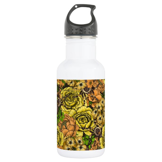 Tarantula garden 1 stainless steel water bottle (Front)